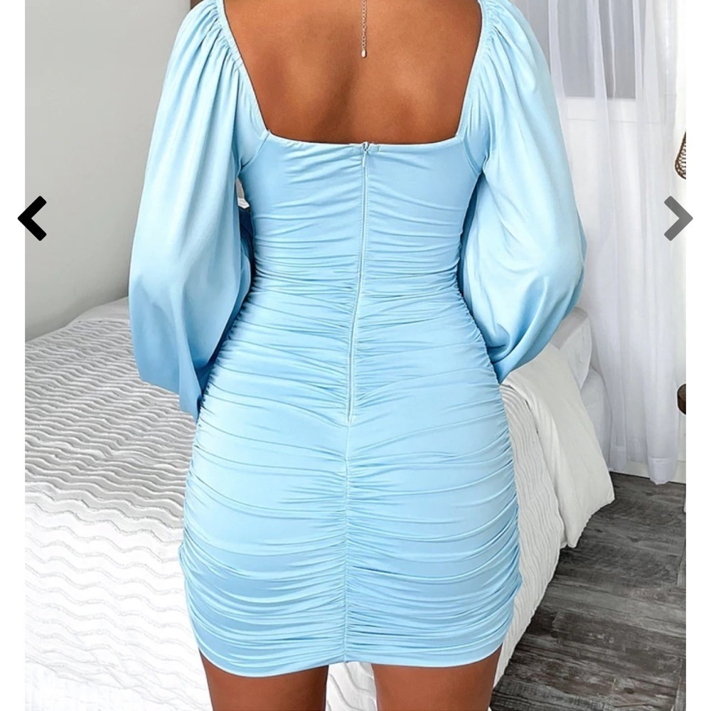 THATSSOFETCH Avni Blue Dress - Picture 2 of 6